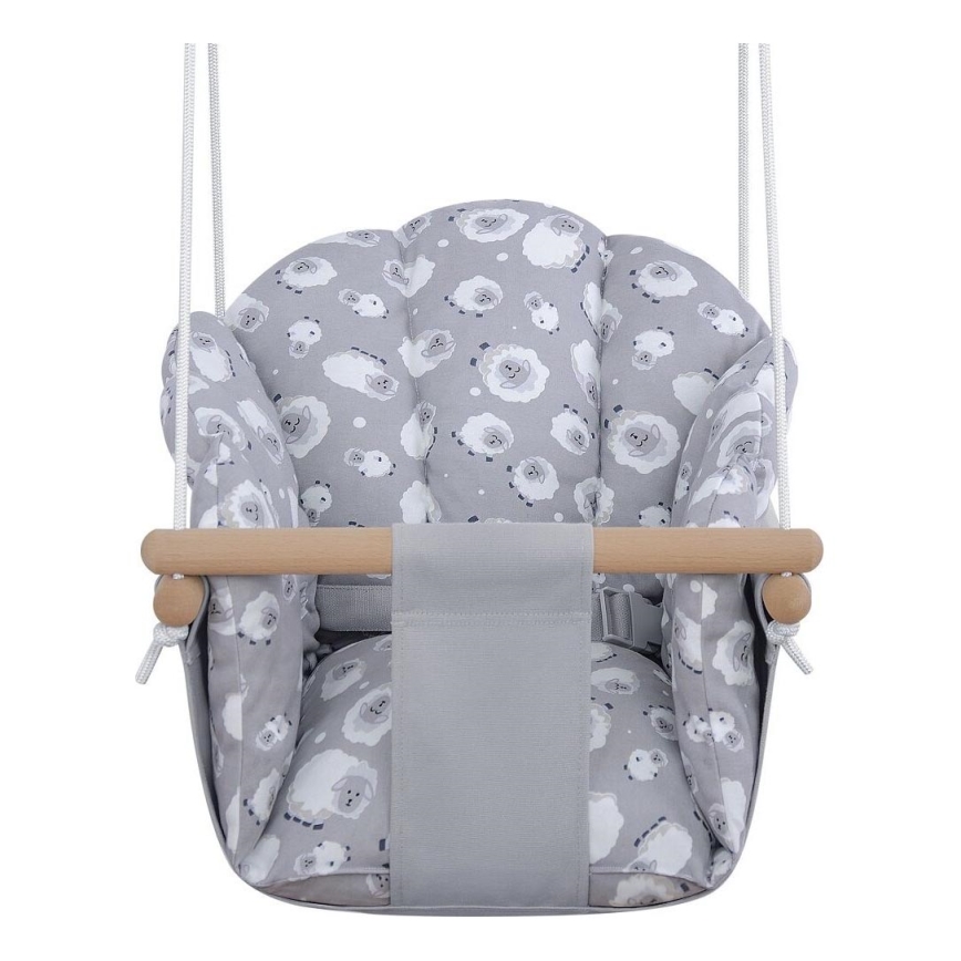 2Kids Toys - Columpio textil para niños gris/haya