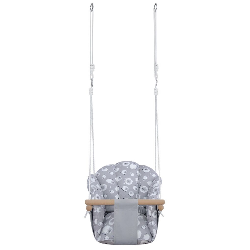2Kids Toys - Columpio textil para niños gris/haya