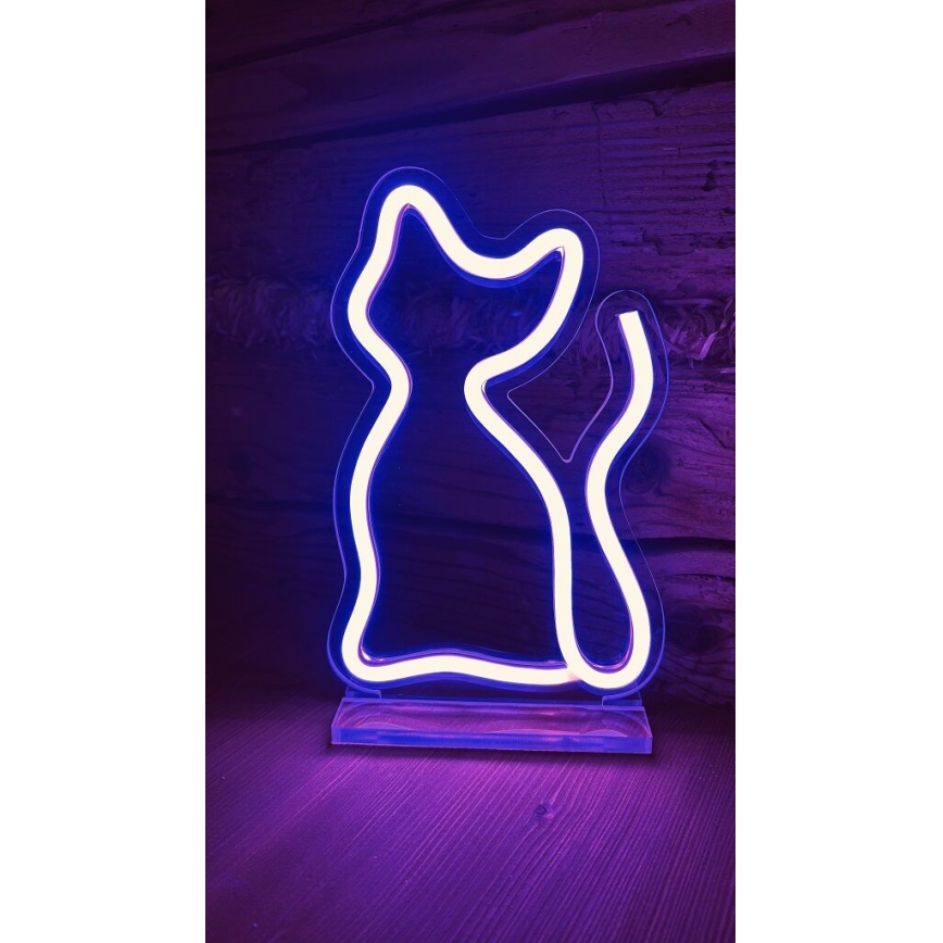2Kids Toys - Decoración de mesa LED de Neón LED/5W/USB gato