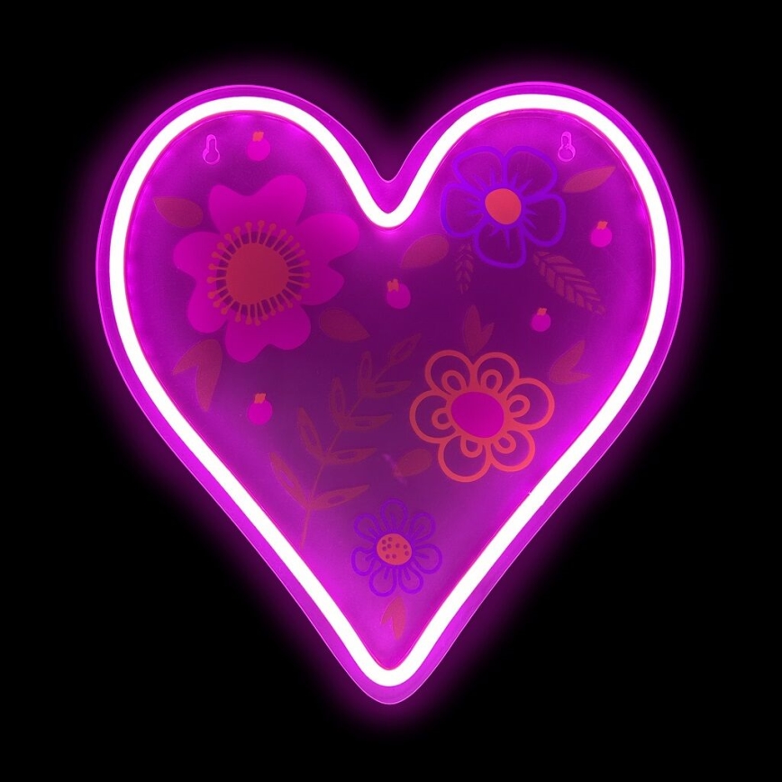 2Kids Toys - Decoración de pared LED de Neón LED/5W/USB corazón