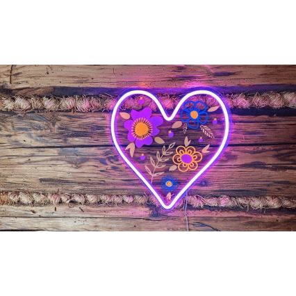 2Kids Toys - Decoración de pared LED de Neón LED/5W/USB corazón