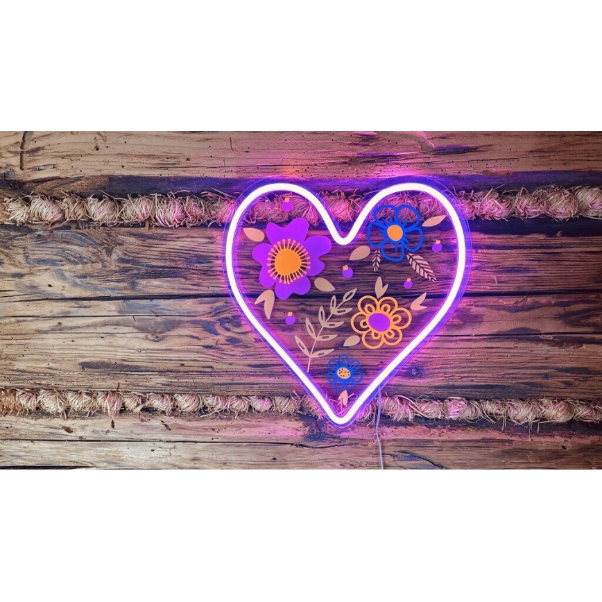 2Kids Toys - Decoración de pared LED de Neón LED/5W/USB corazón