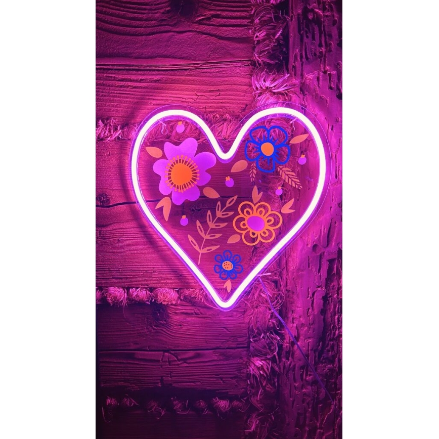 2Kids Toys - Decoración de pared LED de Neón LED/5W/USB corazón