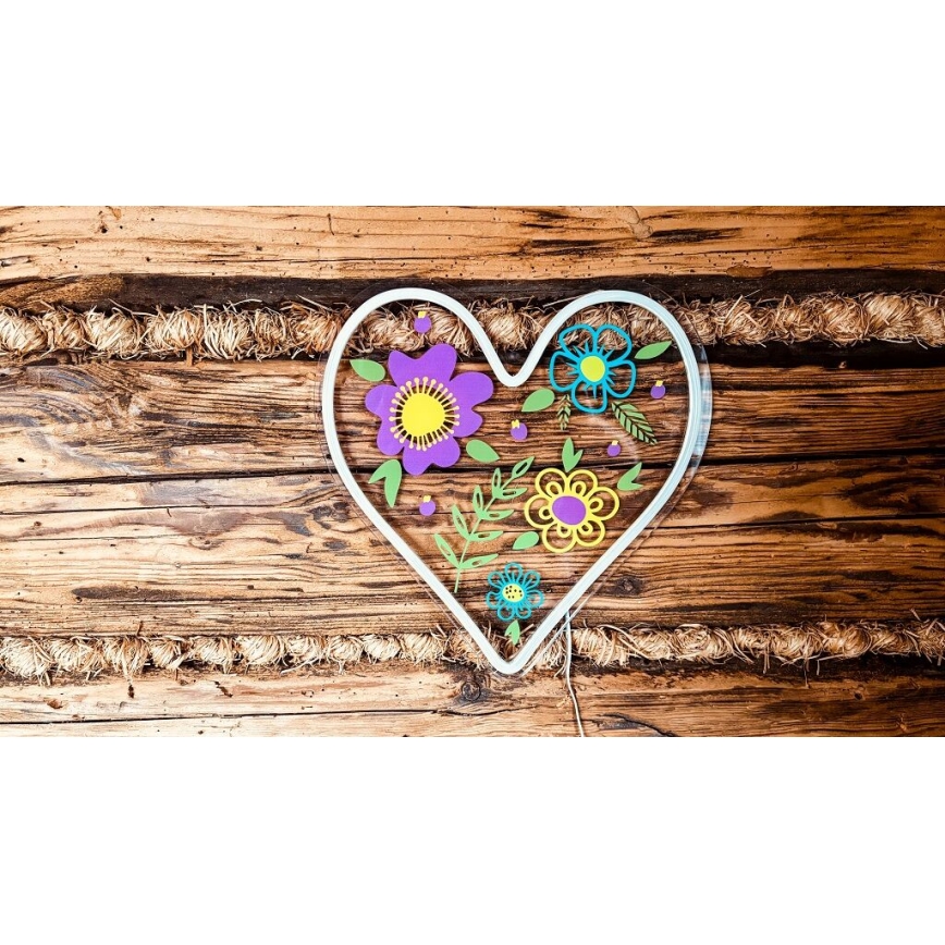 2Kids Toys - Decoración de pared LED de Neón LED/5W/USB corazón
