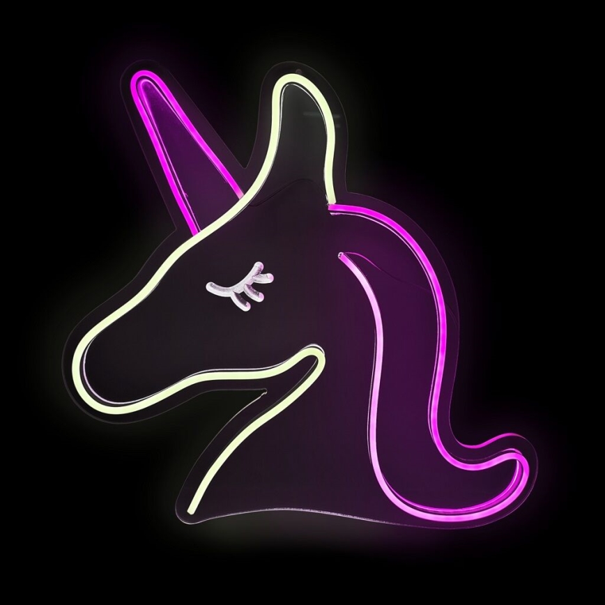 2Kids Toys - Decoración de pared LED de Neón LED/5W/USB unicornio