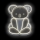 2Kids Toys - Decoración LED de pared de neón LED/5W/USB koala