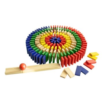 2Kids Toys - Dominó de madera multicolor, 800 piezas