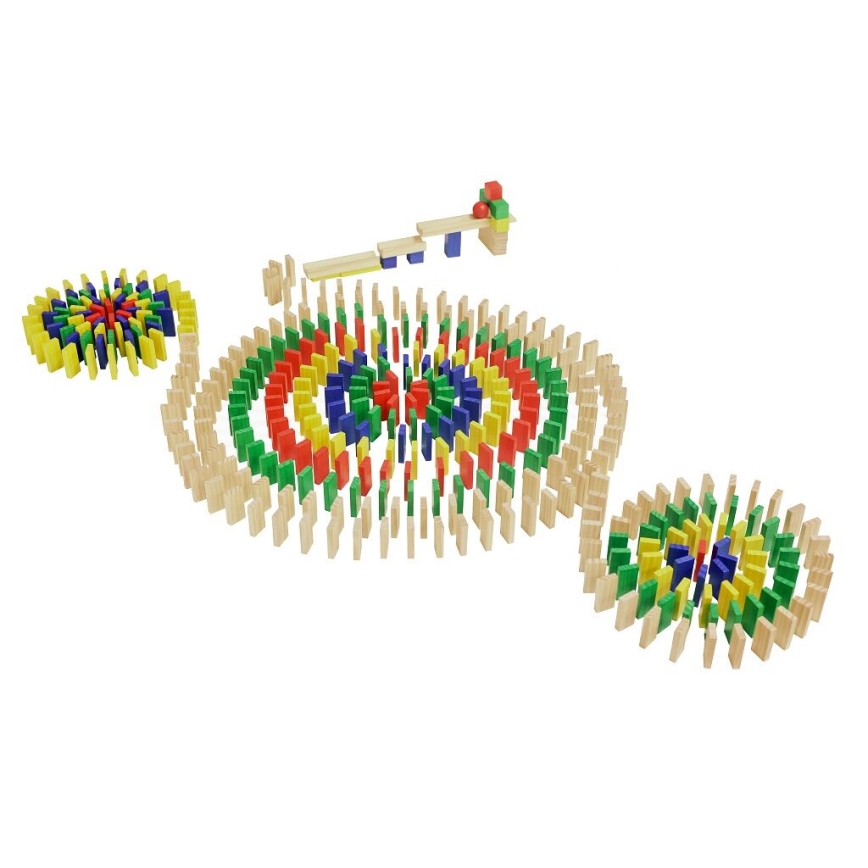 2Kids Toys - Dominó de madera multicolor, 800 piezas