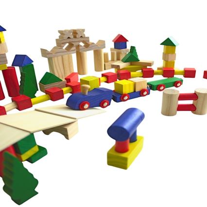 2Kids Toys - Juego de 500 bloques de madera multicolor