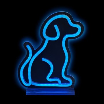 2Kids Toys - Lámpara decorativa de neón LED de mesa LED/5W/USB perro