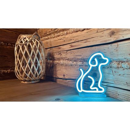 2Kids Toys - Lámpara decorativa de neón LED de mesa LED/5W/USB perro