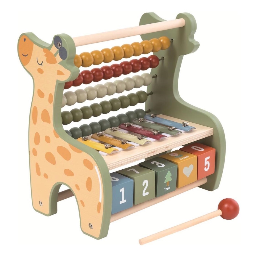 2Kids Toys - Madera multifuncional ábaco Jirafa