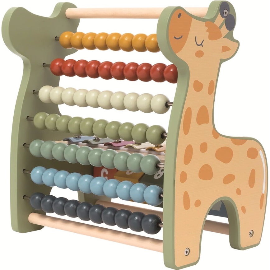2Kids Toys - Madera multifuncional ábaco Jirafa