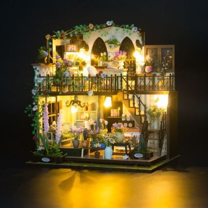2Kids Toys - Miniatura de casa Darcyin casa floral 2xAAA