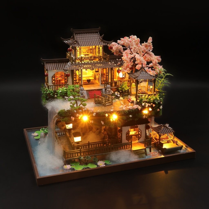 2Kids Toys - Miniatura de casita Villa de cuento de hadas 2xAAA