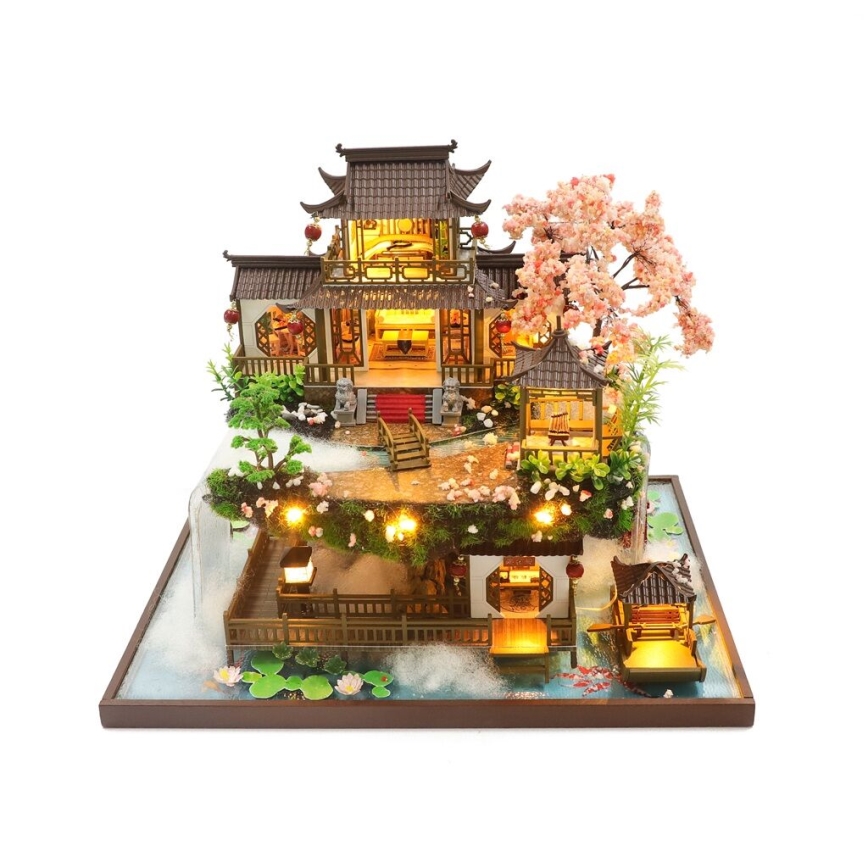 2Kids Toys - Miniatura de casita Villa de cuento de hadas 2xAAA