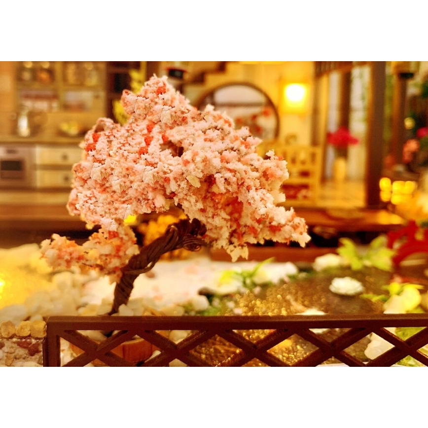 2Kids Toys - Miniatura de casa Villa Sakura elegante 2xAAA
