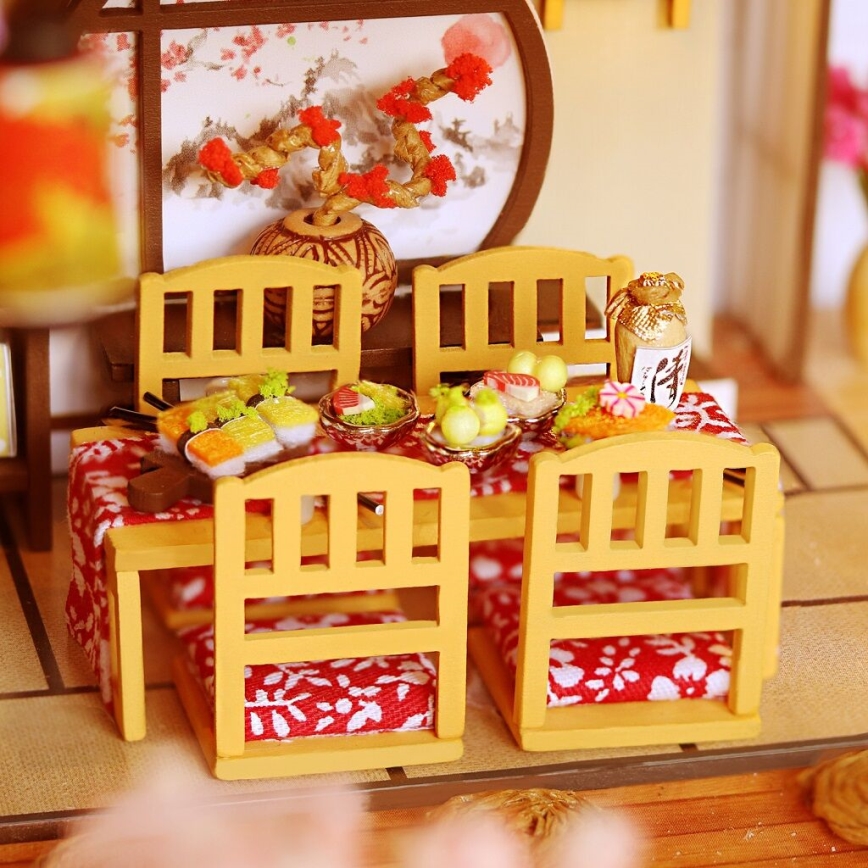 2Kids Toys - Miniatura de casa Villa Sakura elegante 2xAAA