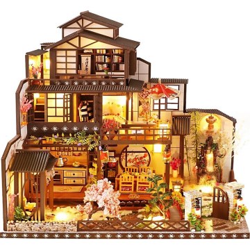 2Kids Toys - Miniatura de casa Villa Sakura elegante 2xAAA