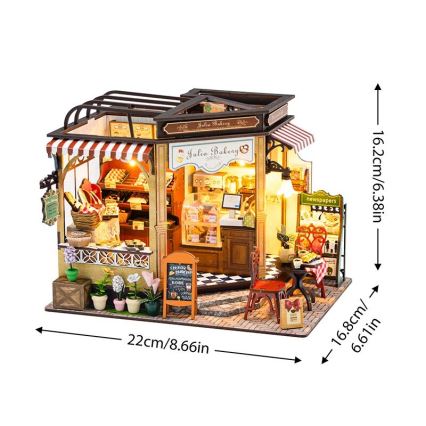 2Kids Toys - Miniatura de la casita Panadería de Juli 2xAAA
