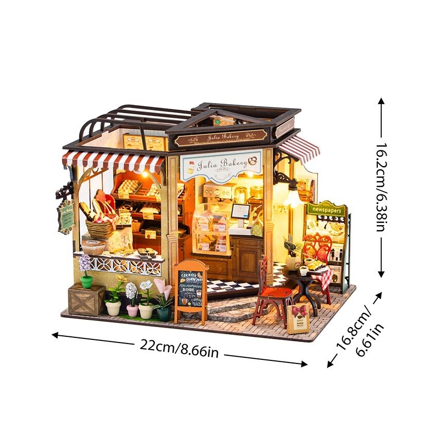 2Kids Toys - Miniatura de la casita Panadería de Juli 2xAAA