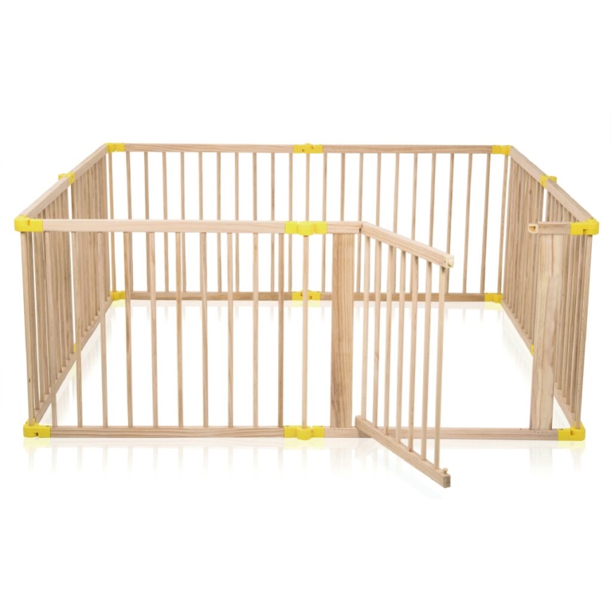 2Kids Toys - Parque infantil de madera XXL 210x210 cm beige