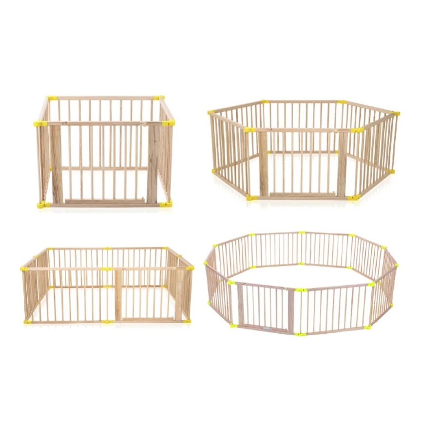 2Kids Toys - Parque infantil de madera XXL 210x210 cm beige