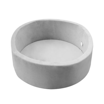 2Kids Toys - Piscina seca infantil con bolas, 90 cm de diámetro, gris