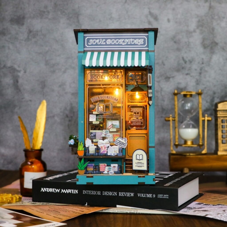 2Kids Toys - Rompecabezas 3D LED Sujetalibros Librería Alma 2xAAA