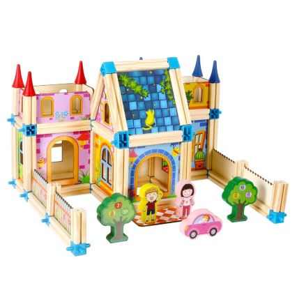 2Kids Toys - Set de construcción de madera: Castillo