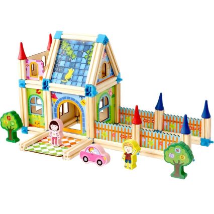 2Kids Toys - Set de construcción de madera: Castillo
