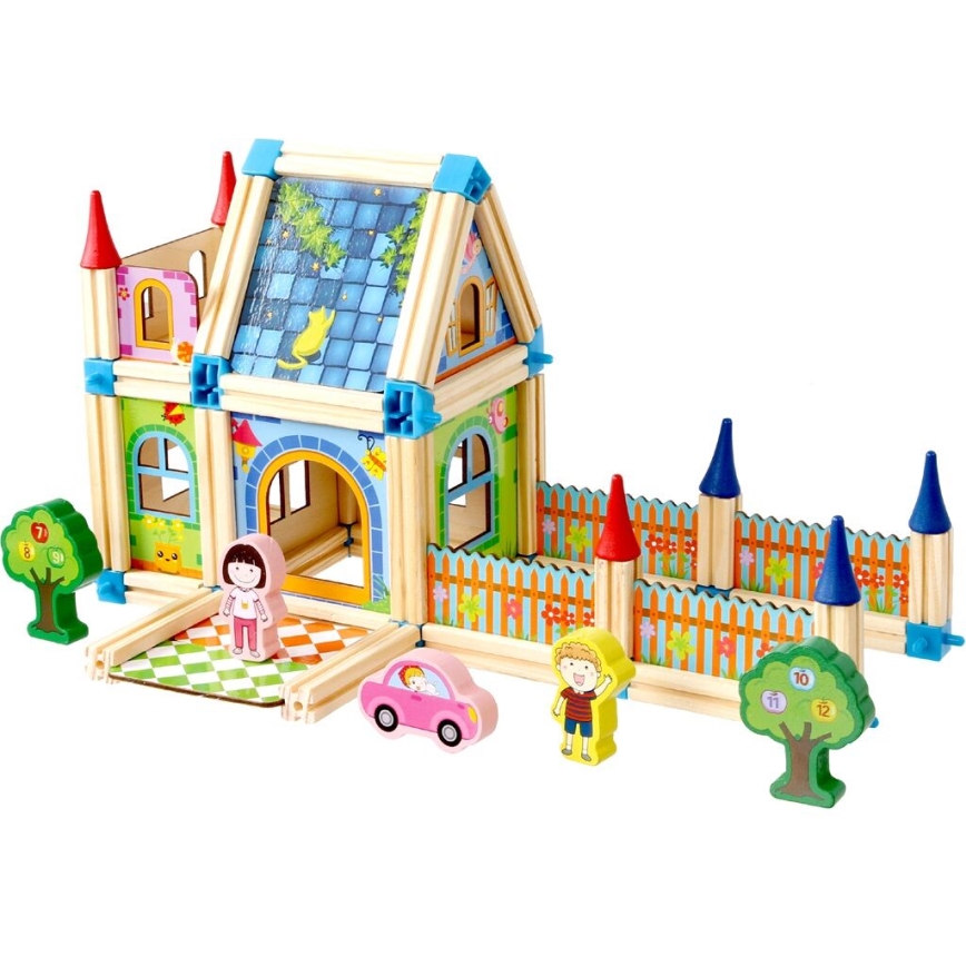 2Kids Toys - Set de construcción de madera: Castillo