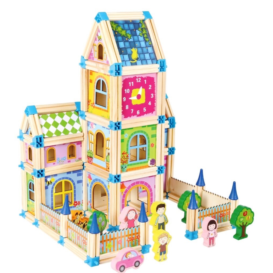 2Kids Toys - Set de construcción de madera: Castillo