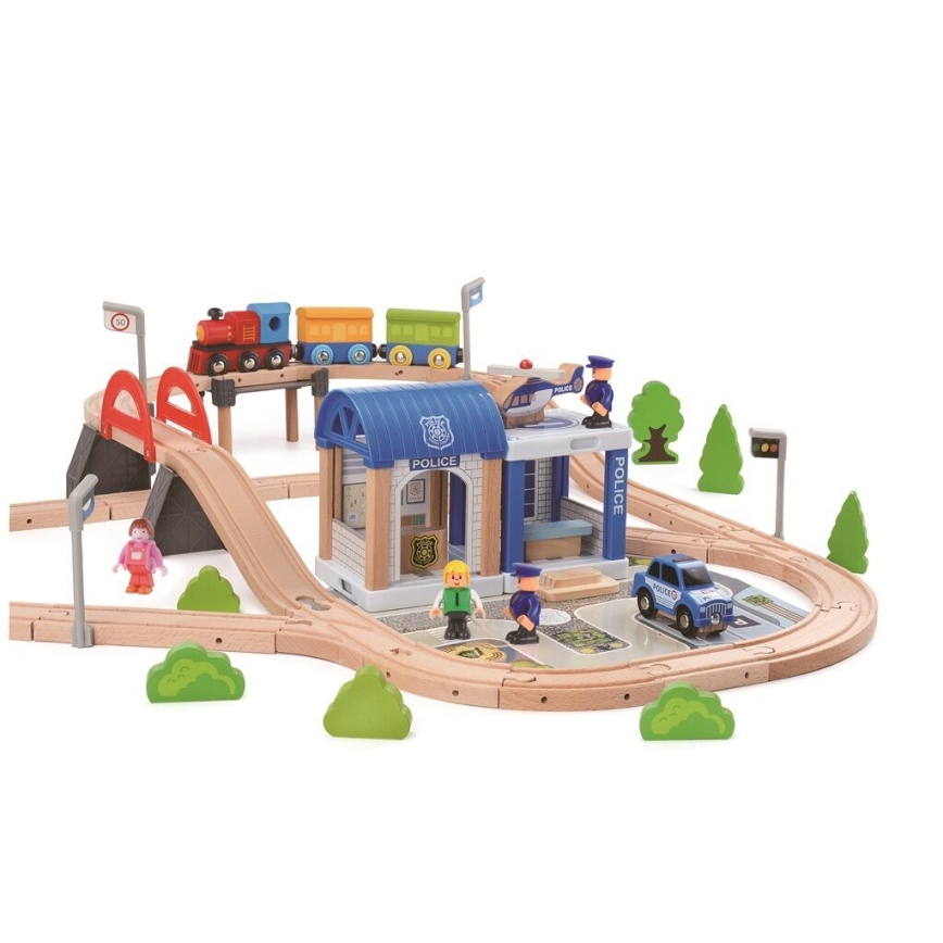 2Kids Toys - Set de trenes Ciudad y Pueblo, 200 piezas