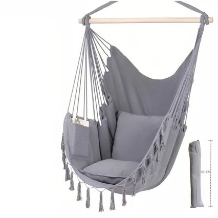 2Kids Toys - Silla mecedora colgante gris