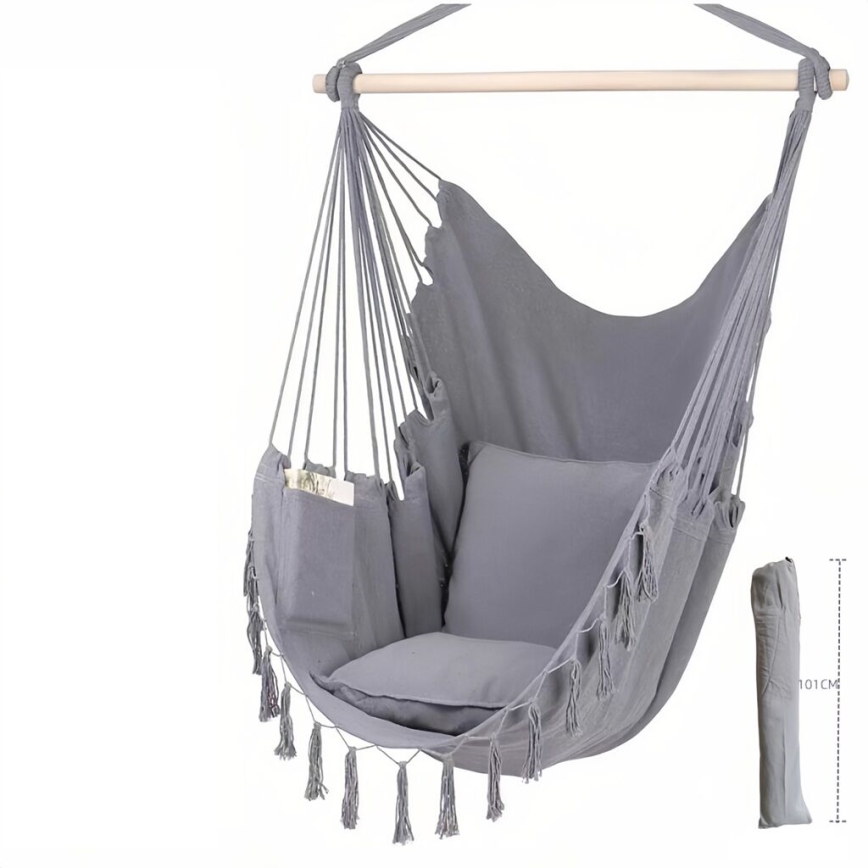2Kids Toys - Silla mecedora colgante gris