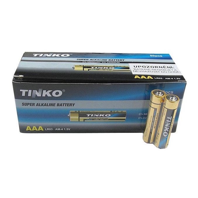 60 uds. Pilas alcalinas TINKO AAA 1,5V