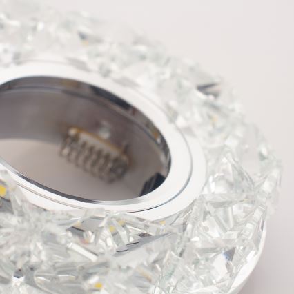 Emithor 71094 - Lámpara empotrada LED CRYSTAL FIX 1xGU10/50W + LED/3W TIRA
