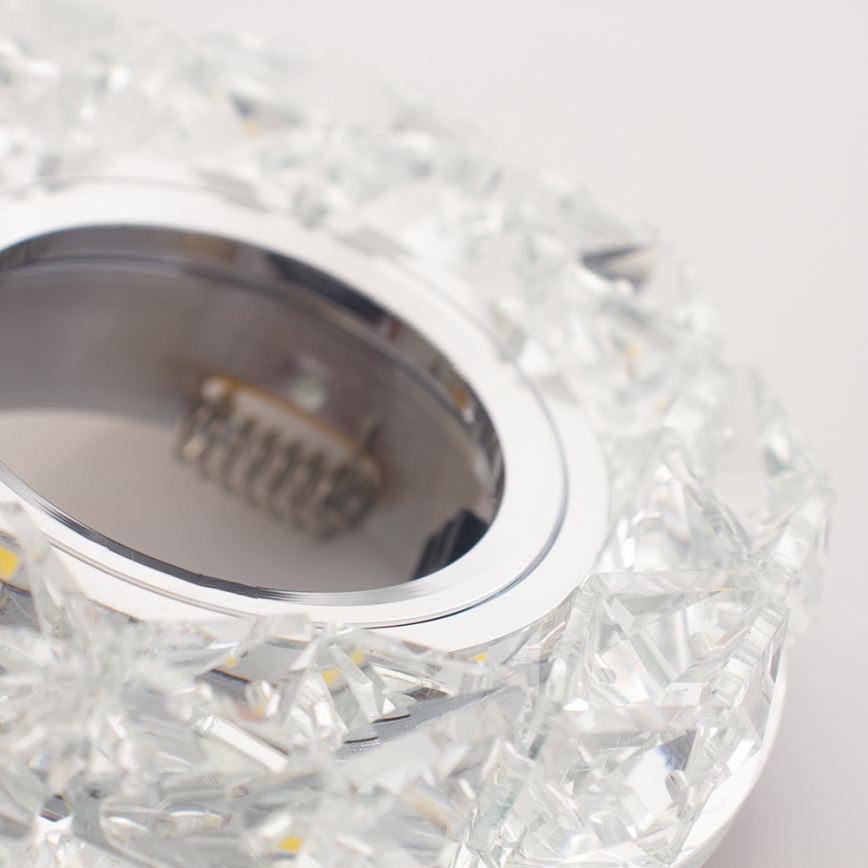 Emithor 71094 - Lámpara empotrada LED CRYSTAL FIX 1xGU10/50W + LED/3W TIRA