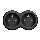 Adaptador de enchufe 2x 10 A, negro