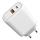 Adaptador para cargador rápido Power Delivery 30W USB-C + USB-A blanco