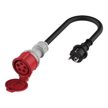 Adaptador para vehículos eléctricos Schuko 16A (macho) a CEE 16A