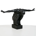 Adorno de mesa 25x41x20 cm en resina negra
