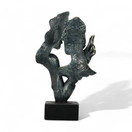 Adorno de mesa 31,5x9,5x19 cm, resina/pátina