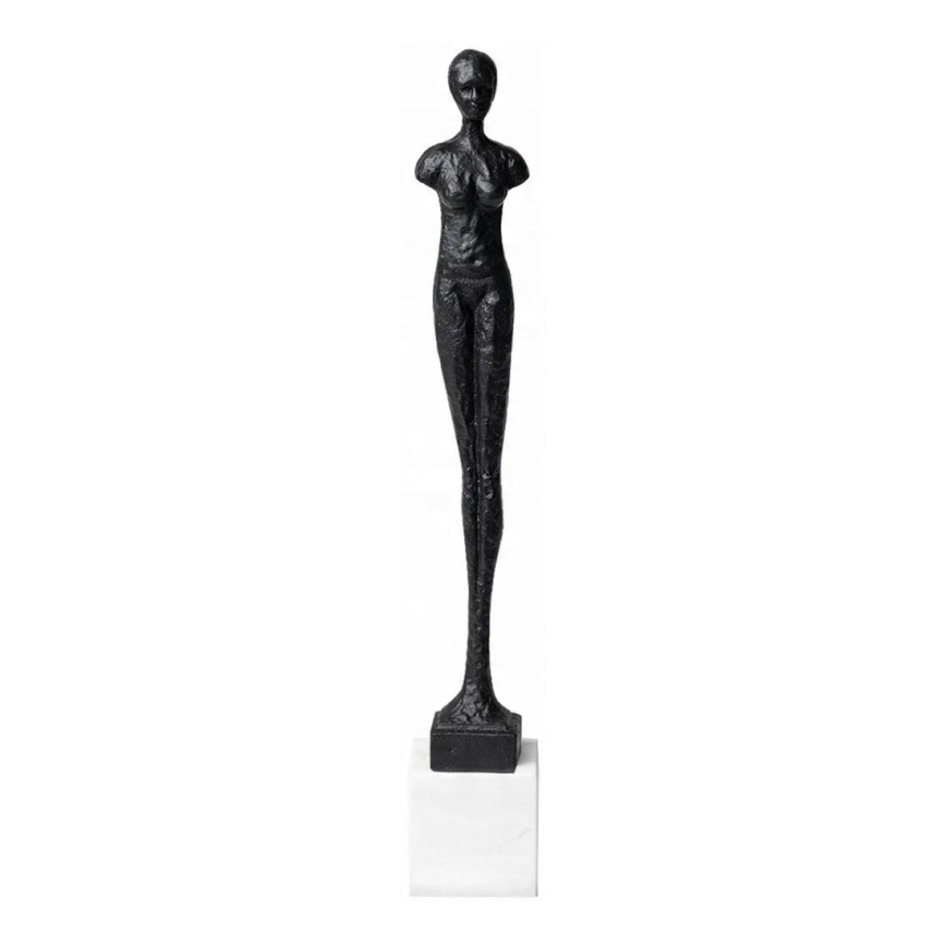 Adorno de mesa 43 cm resina/negro