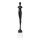 Adorno de mesa 43 cm resina/negro