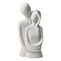 Adorno de mesa de cerámica 21x8,5x10 cm blanco