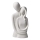 Adorno de mesa de cerámica 21x8,5x10 cm blanco