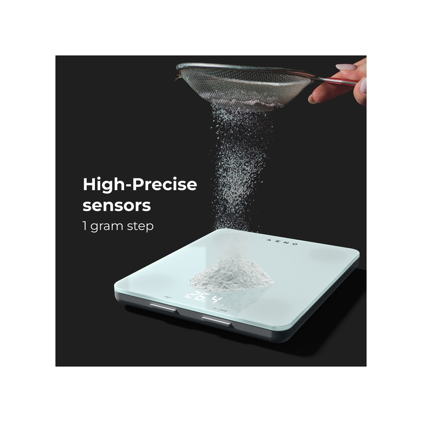 AENO - Báscula de cocina inteligente 3xAAA Bluetooth