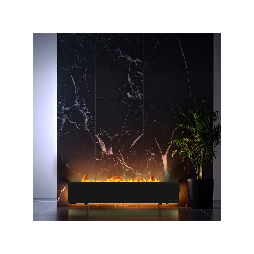 AENO - Calefactor eléctrico inteligente (resistencia/convector) 1000/2000W negro